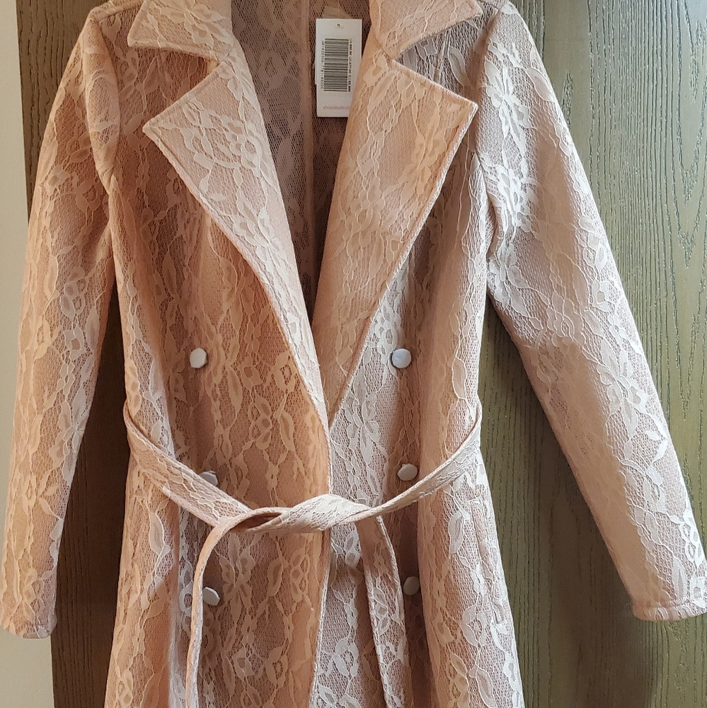 Blush pink special occasion coat